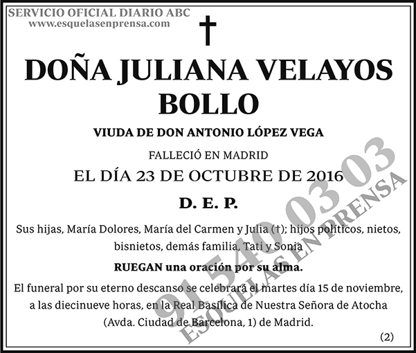 Juliana Velayos Bollo